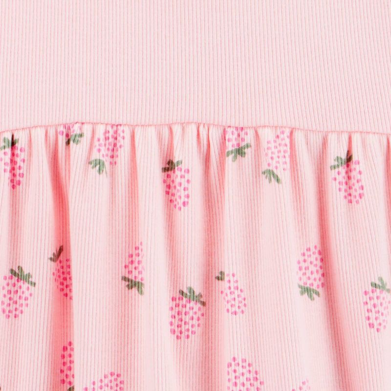 slide 4 of 4, Carter's Just One You®️ Baby Girls' Raspberry Fruit Ribbed Romper- Pink 18M, 1 ct
