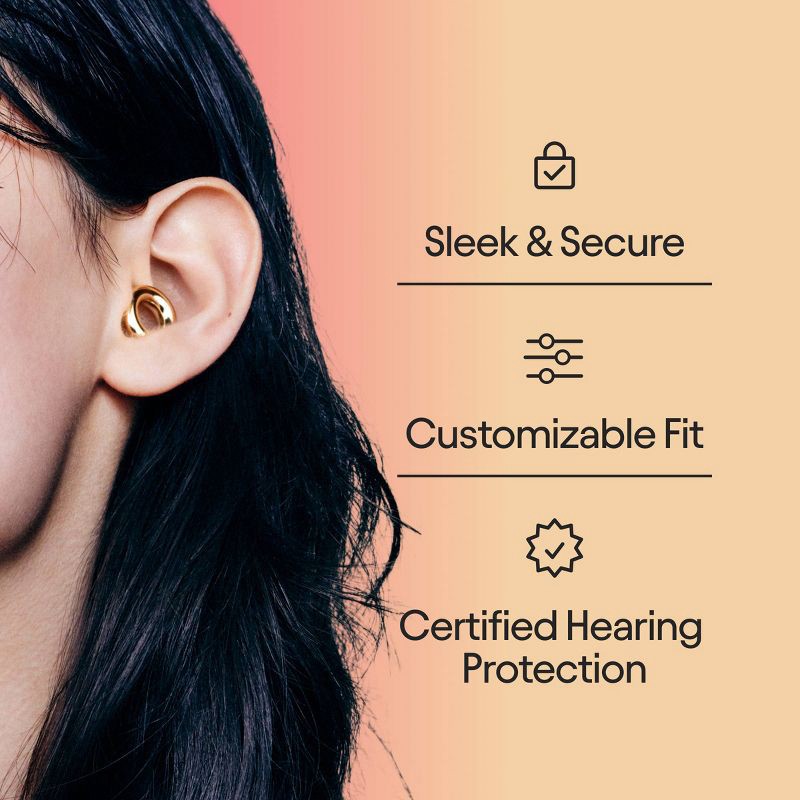 slide 5 of 12, Loop Earplugs Loop Experience™ 2 Earplugs for Live Events, Concerts, Festivals and Nights Out - Gold, 1 ct