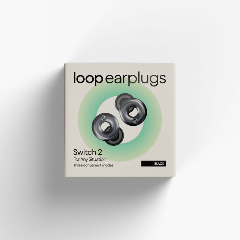 slide 2 of 12, Loop Earplugs Loop Switch™ 2 Earplugs for Adjustable Volume Control and Instant Noise Relief - Black, 1 ct
