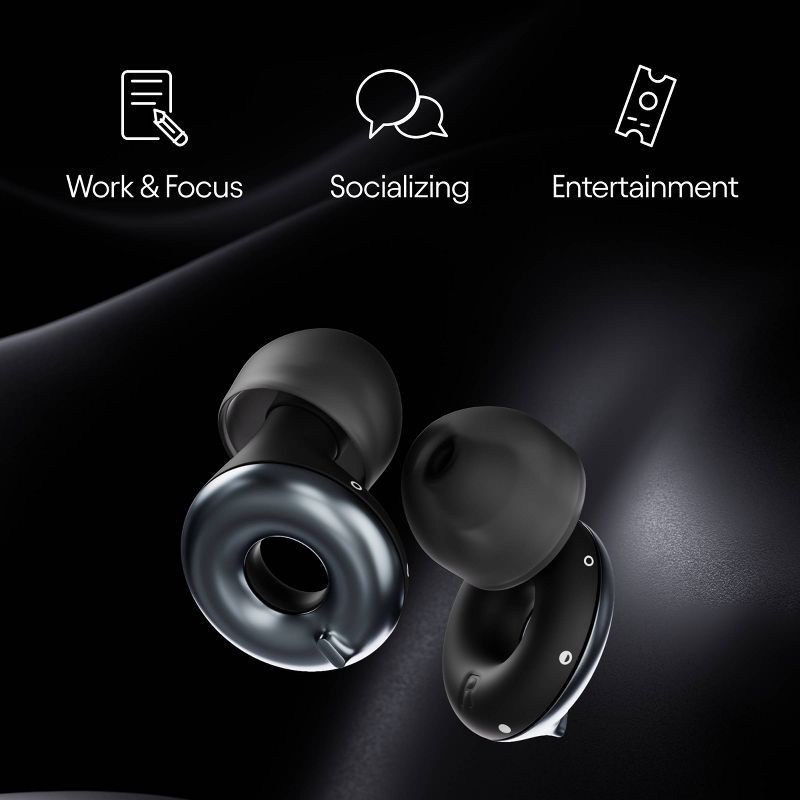 slide 7 of 12, Loop Earplugs Loop Switch™ 2 Earplugs for Adjustable Volume Control and Instant Noise Relief - Black, 1 ct