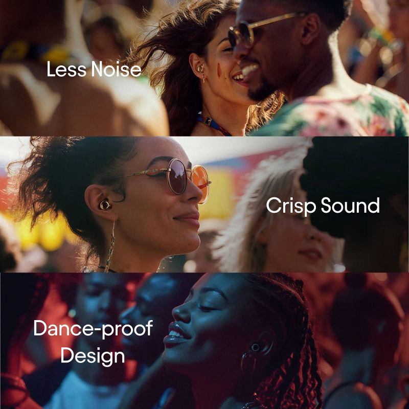 slide 3 of 12, Loop Earplugs Loop Experience™ 2 Earplugs for Live Events, Concerts, Festivals and Nights Out - Black, 1 ct