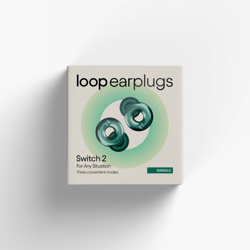 slide 2 of 12, Loop Earplugs Loop Switch™ 2 Earplugs for Adjustable Volume Control and Instant Noise Relief - Emerald, 1 ct