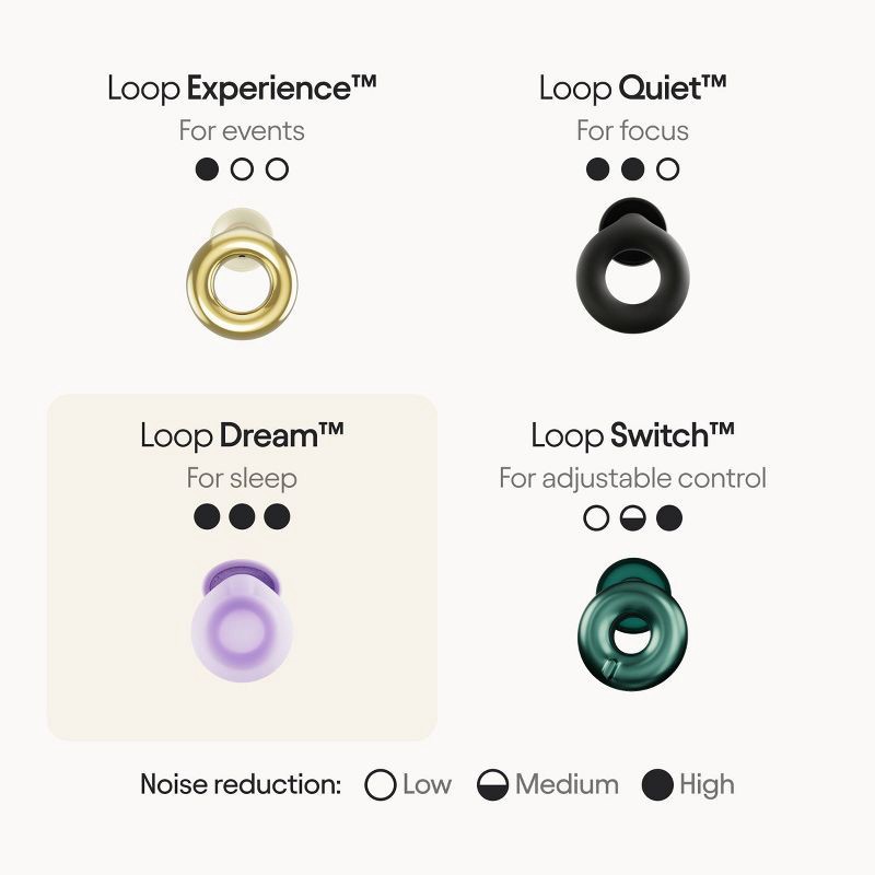 slide 8 of 12, Loop Earplugs Loop Dream™ Earplugs for Deep Sleep, Napping and Snoring - Lilac, 1 ct
