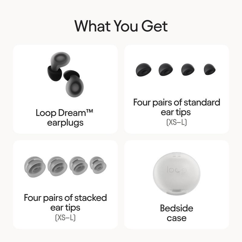 slide 12 of 12, Loop Earplugs Loop Dream™ Earplugs for Deep Sleep, Napping and Snoring - Black, 1 ct