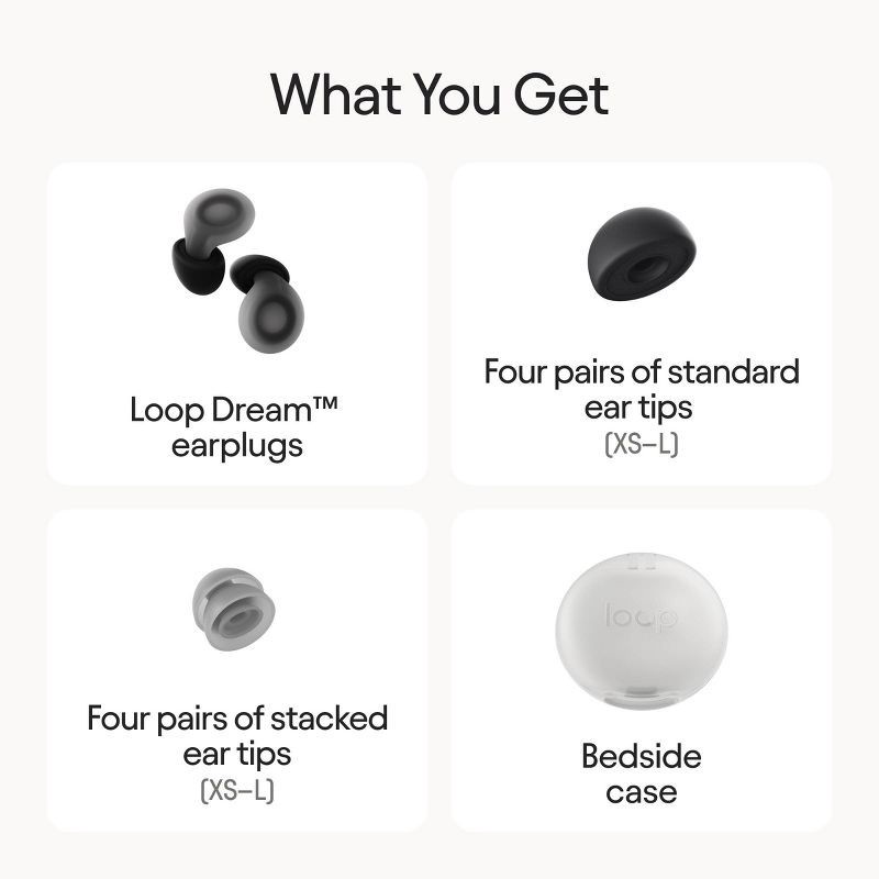 slide 4 of 12, Loop Earplugs Loop Dream™ Earplugs for Deep Sleep, Napping and Snoring - Black, 1 ct