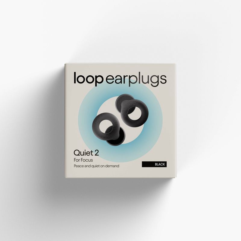 slide 2 of 12, Loop Earplugs Loop Quiet™ 2 Earplugs for Focus, Travel and Sleep - Black, 1 ct