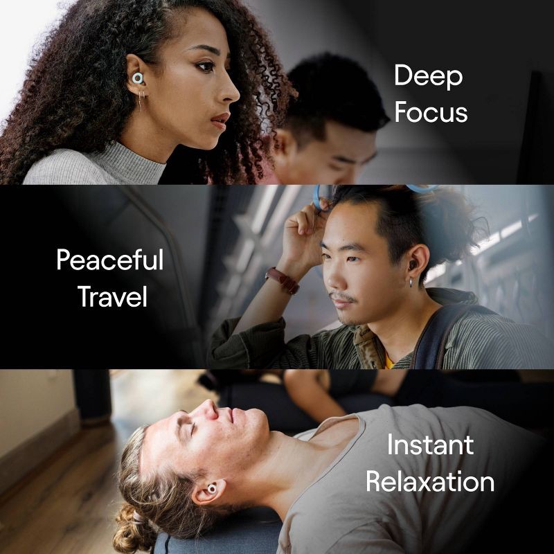 slide 3 of 12, Loop Earplugs Loop Quiet™ 2 Earplugs for Focus, Travel and Sleep - Black, 1 ct