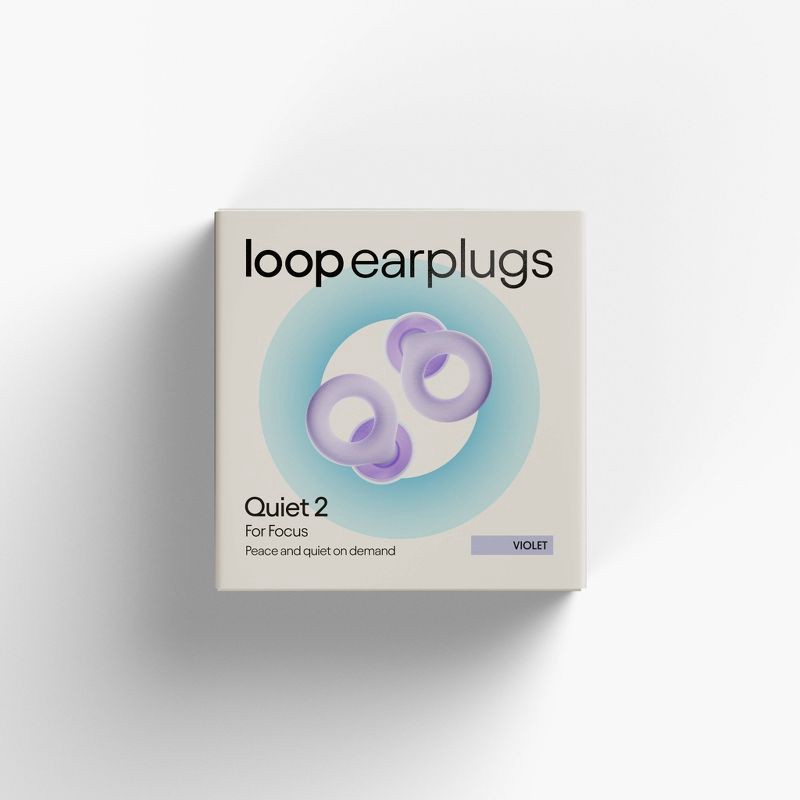 slide 2 of 12, Loop Earplugs Loop Quiet™ 2 Earplugs for Focus, Travel and Sleep - Violet, 1 ct