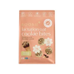 Boobie Gluten Free Vegan Lactation Cookie Snacks for Breastfeeding - Chocolate Peanut Cone - 6oz