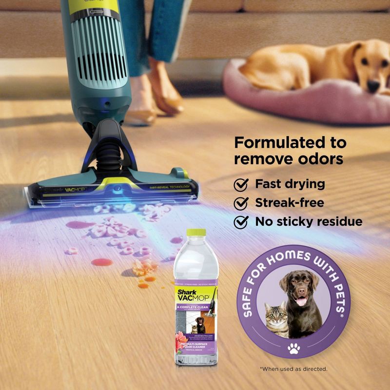 slide 9 of 12, Shark VacMop Pet with Dirt-Reveal Technology Cordless Hard Floor Vacuum Mop VM401, 1 ct