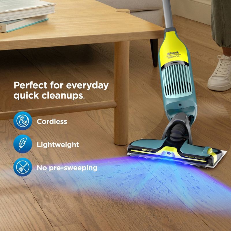 slide 10 of 12, Shark VacMop Pet with Dirt-Reveal Technology Cordless Hard Floor Vacuum Mop VM401, 1 ct
