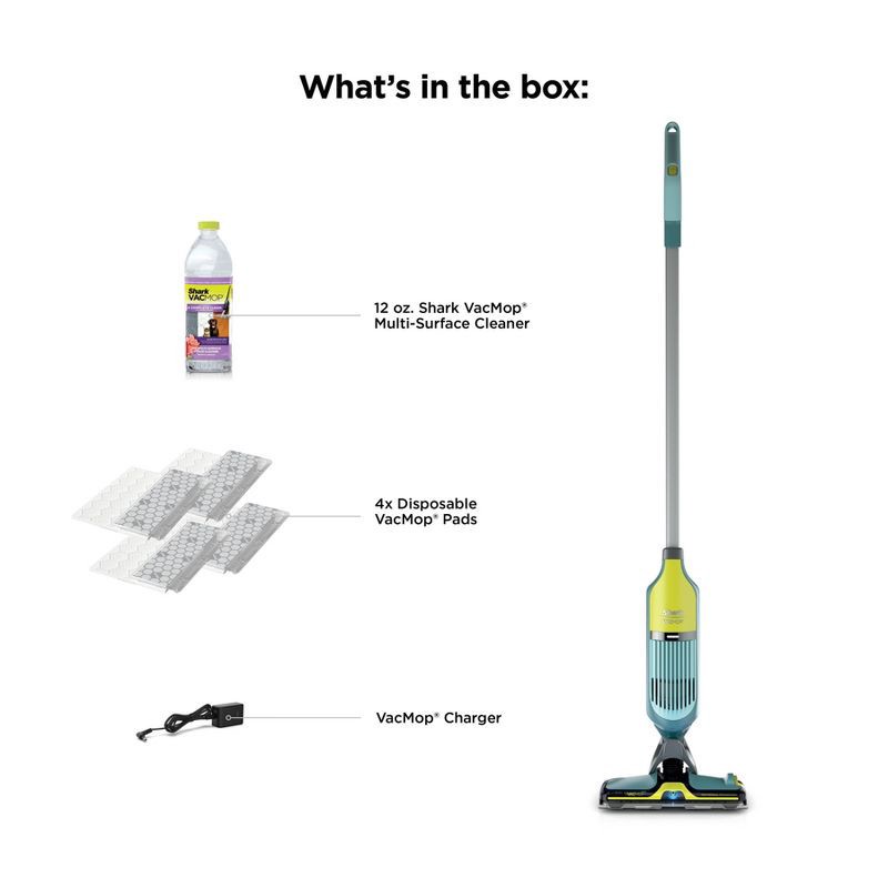 slide 12 of 12, Shark VacMop Pet with Dirt-Reveal Technology Cordless Hard Floor Vacuum Mop VM401, 1 ct