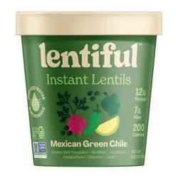 Lentiful Gluten Free Mexican Green Chile Instant Lentils - 2.01oz