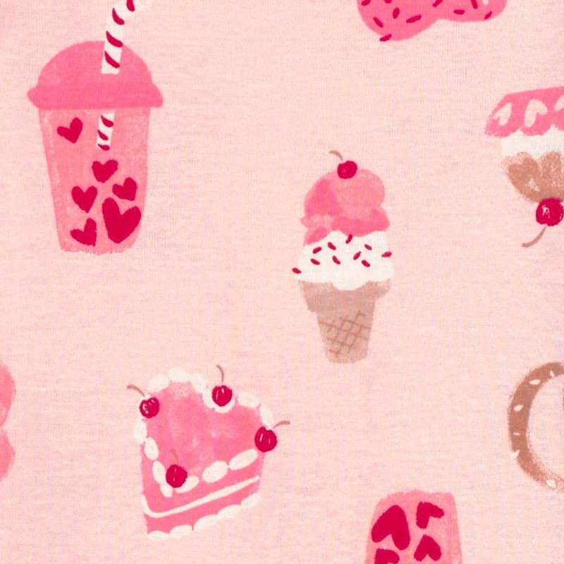 slide 2 of 3, Carter's Just One You® Toddler Girls' Valentine's Day 4pc Cotton Snug Fit Hearts/Sweets Pajama Set - Red/Pink 5T, 4 ct