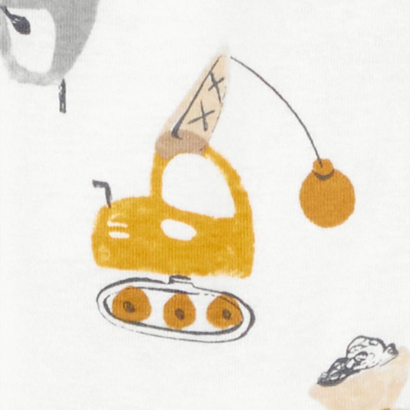 slide 3 of 3, Carter's Just One You® Toddler Boys' 2pk Cotton Construction and Signs Pajama Set - Off-White 12M, 2 ct