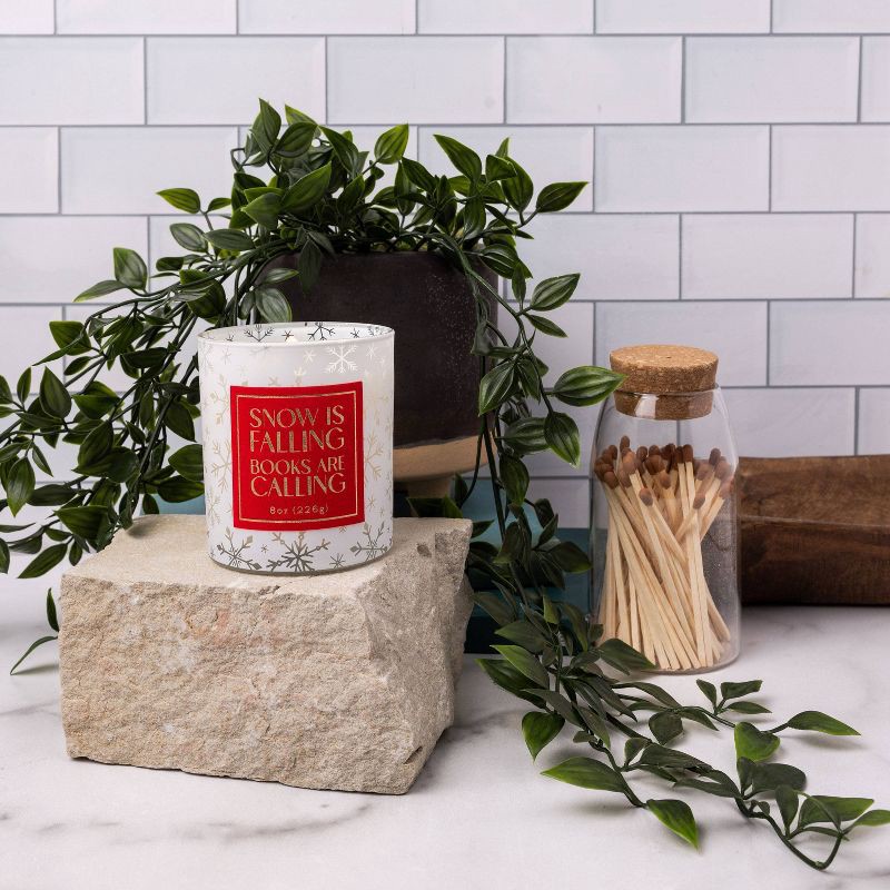 slide 2 of 2, DesignWorks Ink Candle - 8oz Snow is Falling, 8 oz