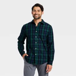 Men's Plaid Holiday Shirt - Goodfellow & Co™ Green S