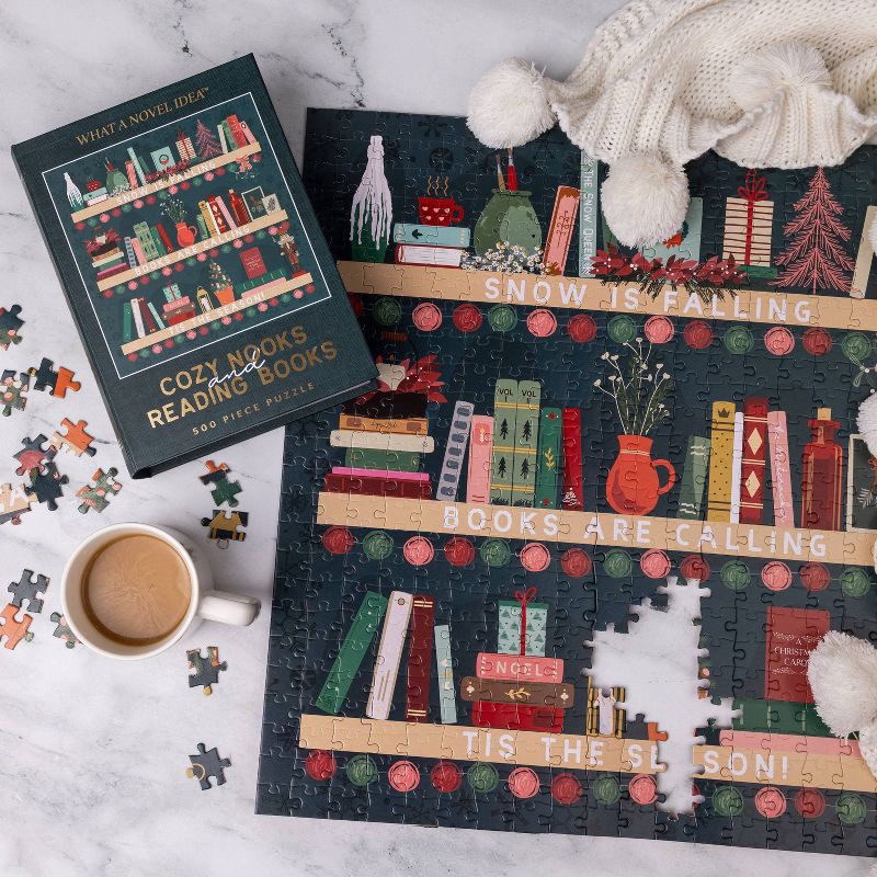 slide 5 of 5, DesignWorks Ink Book Puzzle 500pc - Cozy Nooks, 500 ct