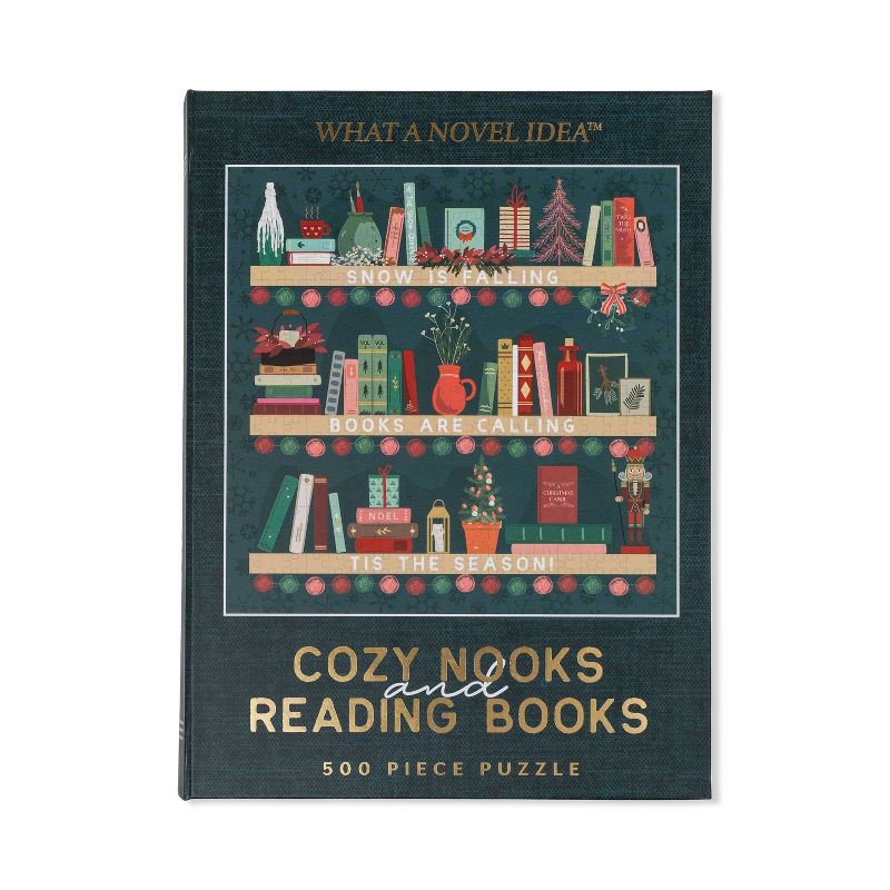 slide 1 of 5, DesignWorks Ink Book Puzzle 500pc - Cozy Nooks, 500 ct