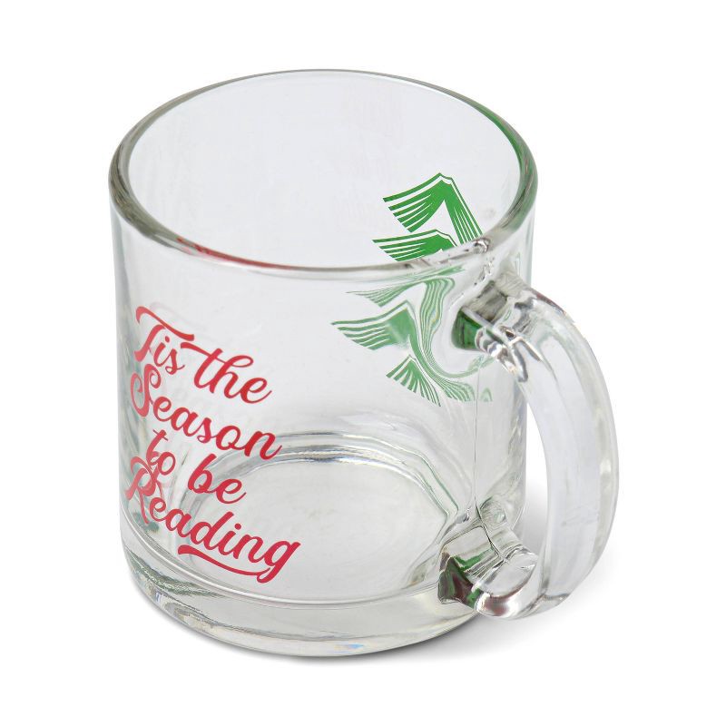 slide 3 of 4, DesignWorks Ink Glass Mug 13oz - Tis The Season To Be Reading, 13 oz
