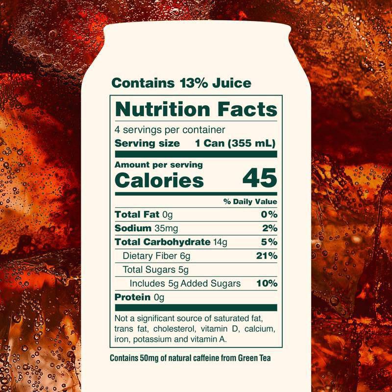 slide 5 of 7, OLIPOP Cherry Cola Soda - 12 fl oz can, 12 fl oz