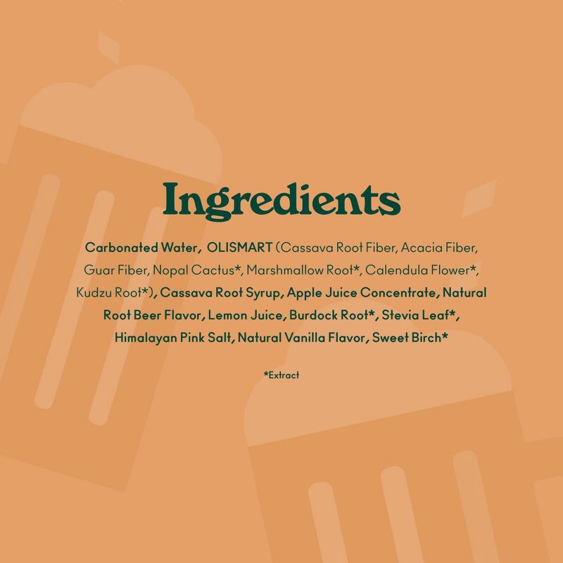 slide 6 of 7, OLIPOP Root Beer Soda - 12 fl oz can, 12 fl oz