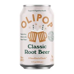 OLIPOP Root Beer Soda - 12 fl oz can