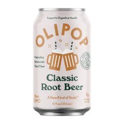 OLIPOP Root Beer Soda - 12 fl oz can