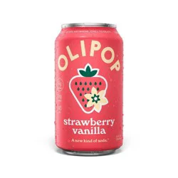 OLIPOP Strawberry Vanilla Soda - 12 fl oz can
