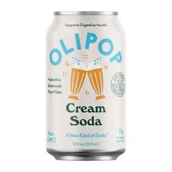OLIPOP Cream Soda Soda - 12 fl oz can