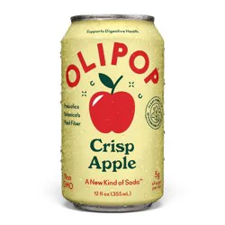 OLIPOP Crisp Apple Soda - 12 fl oz Can
