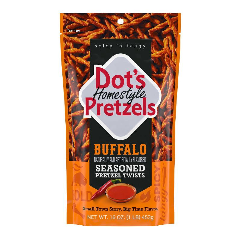slide 1 of 6, Dot's Homestyle Pretzels Dot's Homestyle Buffalo Pretzels - 16oz, 16 oz