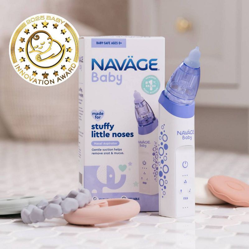 slide 4 of 5, NAVAGE NASAL CARE Baby Electric Nasal Aspirator, 1 ct