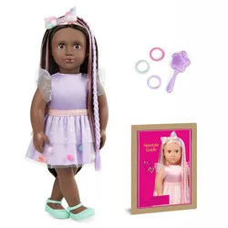Our Generation Alexia 18" Hair Grow Doll with Hair Clips & Styling Book Accessories