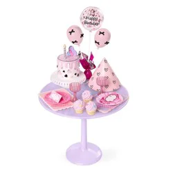 Our Generation Party Ready Birthday Sweets Table & Accessories Set for 18" Dolls