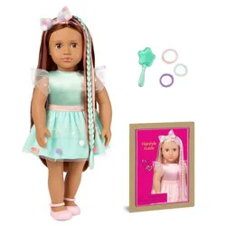 Our Generation Angelina 18" Hair Grow Doll with Hair Clips & Styling Book Accessories