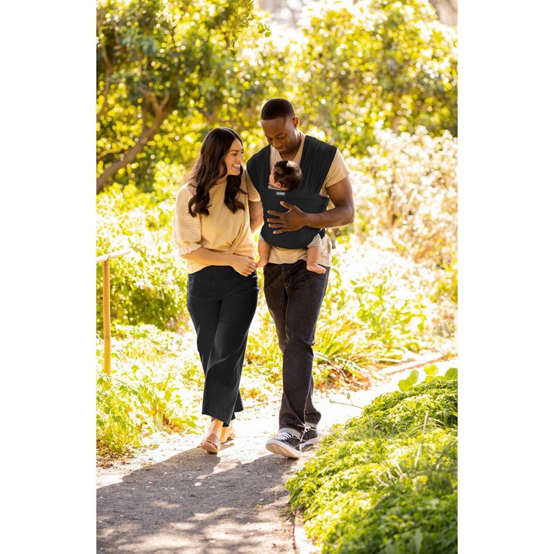 slide 5 of 7, Moby True Wrap Baby Carrier - Black Onyx, 1 ct