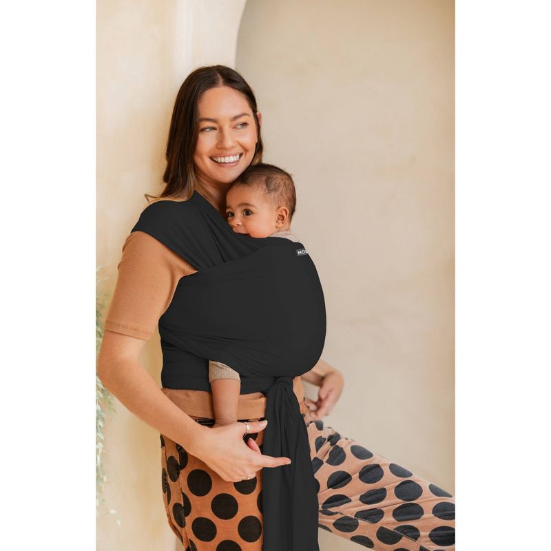 slide 6 of 7, Moby True Wrap Baby Carrier - Black Onyx, 1 ct