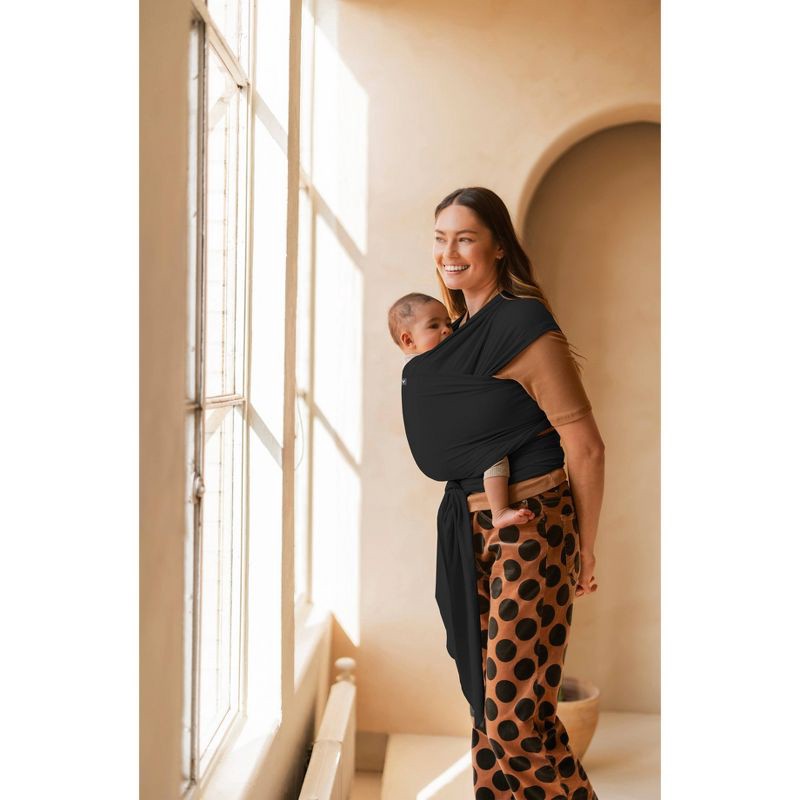 slide 7 of 7, Moby True Wrap Baby Carrier - Black Onyx, 1 ct