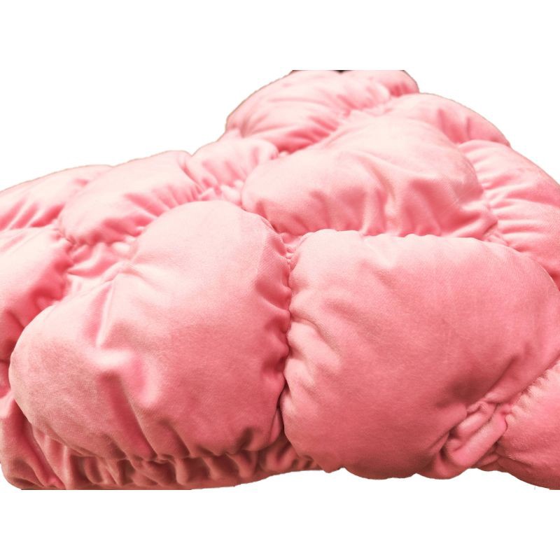 slide 2 of 2, Mingled Threads Puffy Heart Shape Throw Pillow Pink, 1 ct