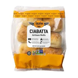 Izzio Artisan Bakery Ciabatta Rolls - 12oz/6ct