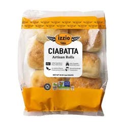 Izzio Artisan Bakery Ciabatta Rolls - 12oz/6ct