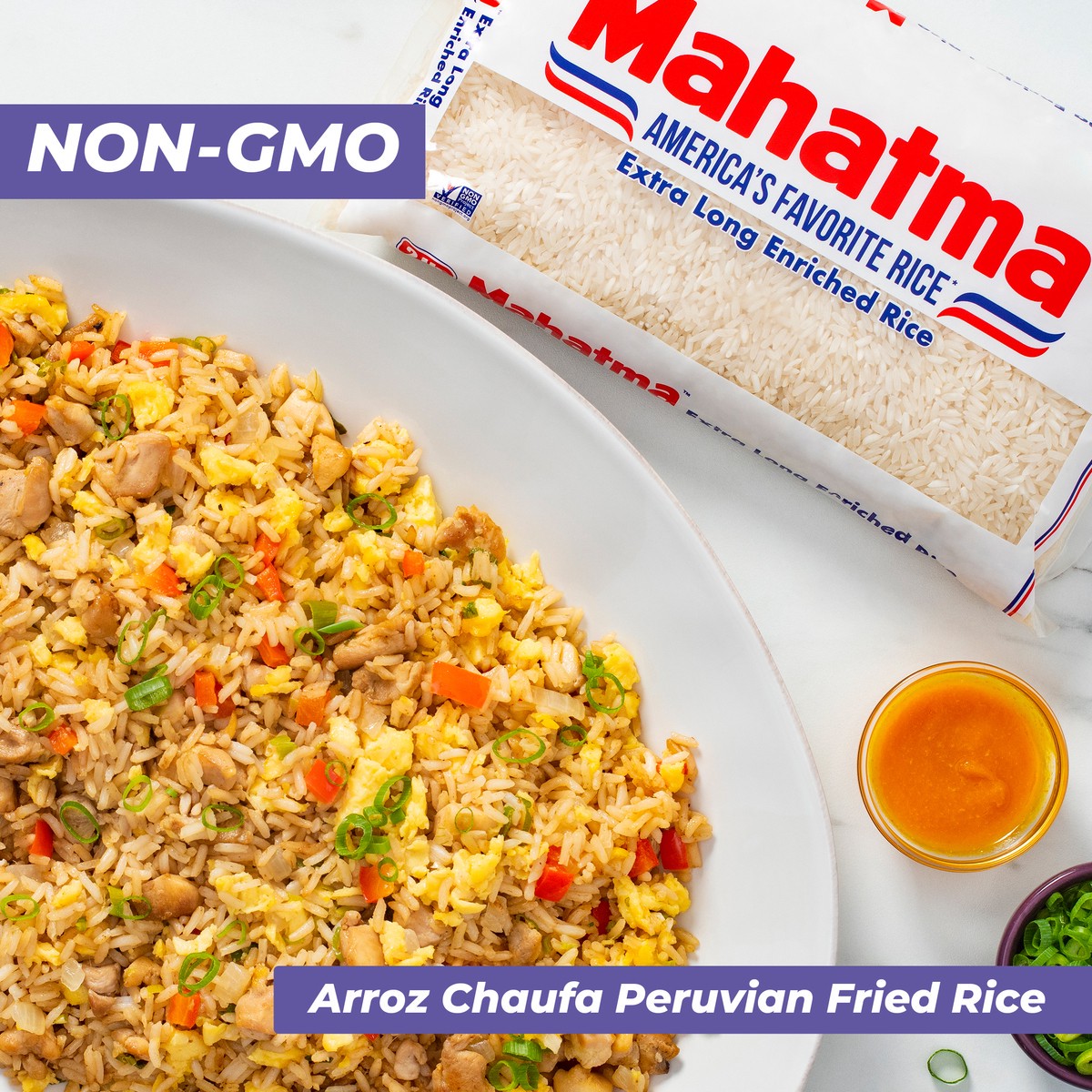 slide 4 of 9, Mahatma Rice, 32 oz