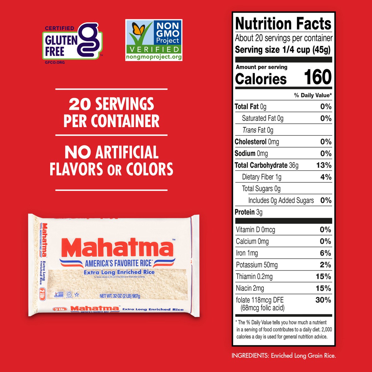 slide 3 of 9, Mahatma Rice, 32 oz