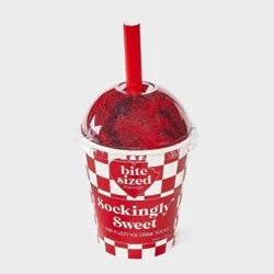 Kid's Ice Drink Christmas Cozy Crew Socks - Red 2-5