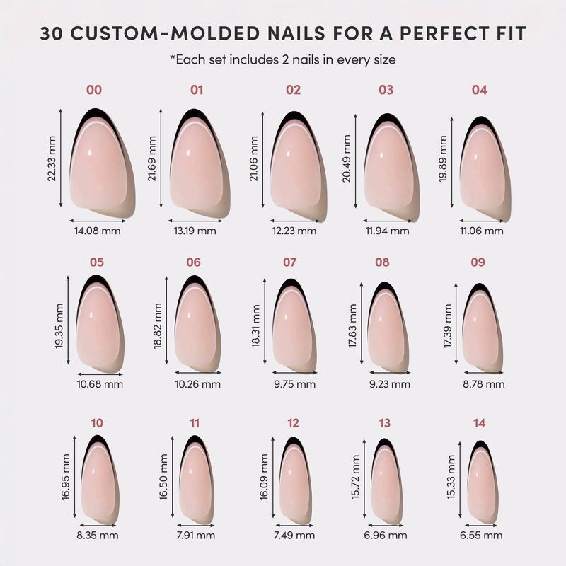 slide 7 of 7, Glamnetic No In Between Press-On Nails - 30 ct - Ulta Beauty, 30 ct