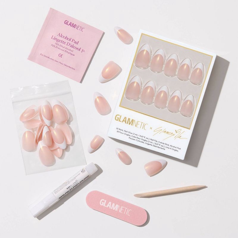 slide 3 of 7, Glamnetic Give 'Em Grace Press-On Nails - 30 ct - Ulta Beauty, 30 ct