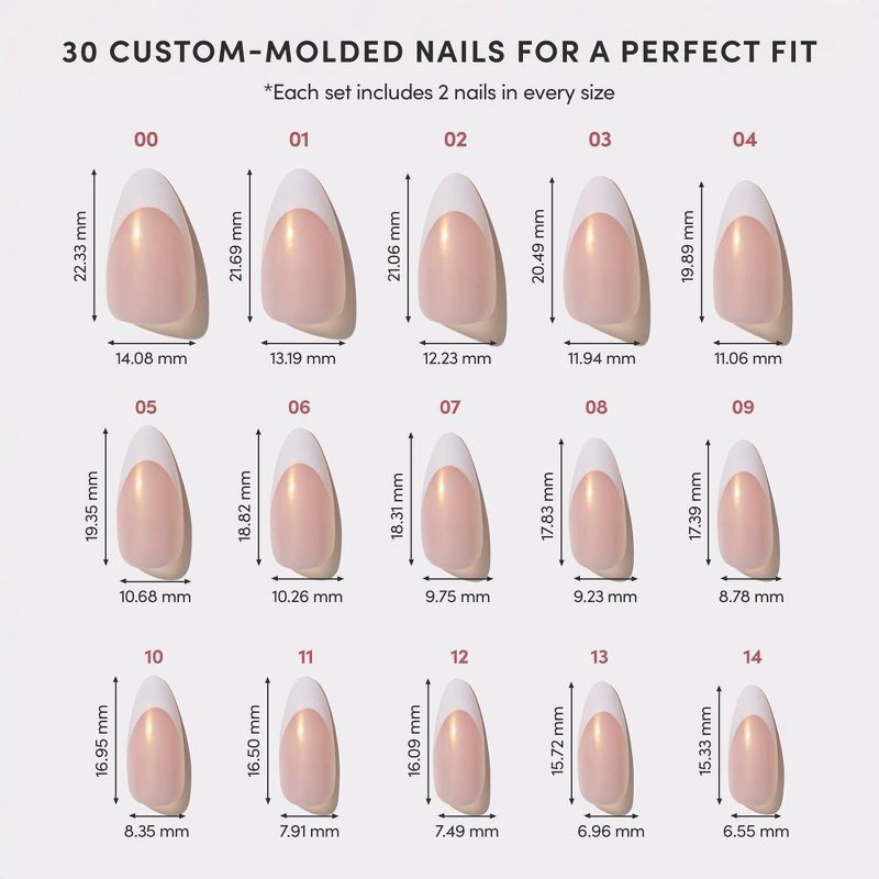 slide 7 of 7, Glamnetic Give 'Em Grace Press-On Nails - 30 ct - Ulta Beauty, 30 ct