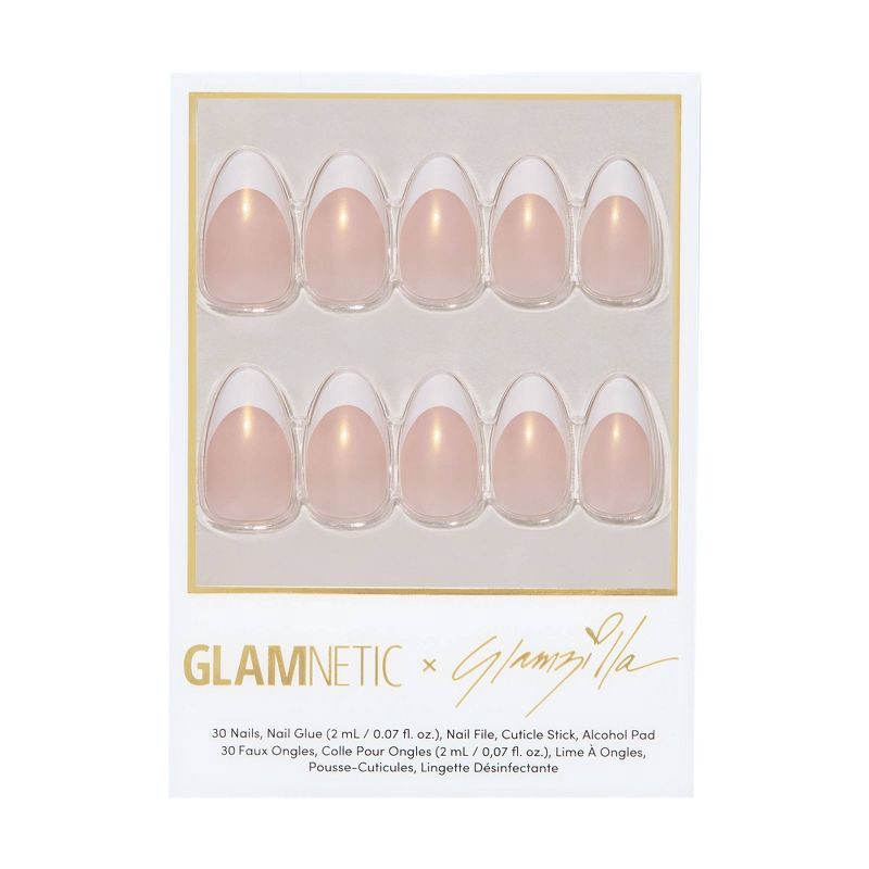 slide 1 of 7, Glamnetic Give 'Em Grace Press-On Nails - 30 ct - Ulta Beauty, 30 ct