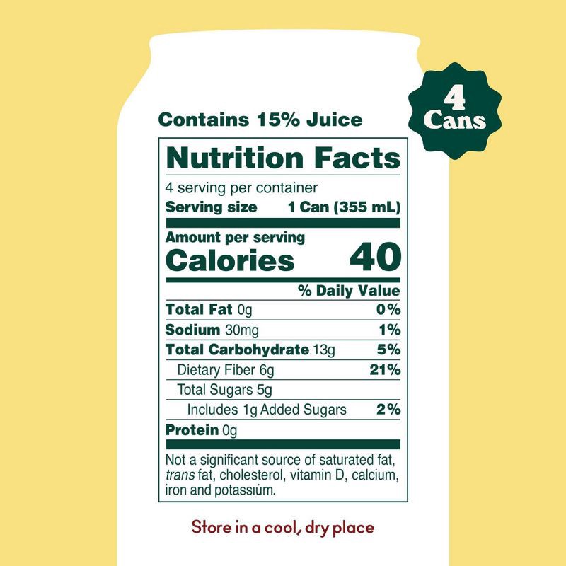 slide 3 of 7, OLIPOP Crisp Apple Soda - 4ct/12 fl oz Cans, 4 ct; 12 fl oz